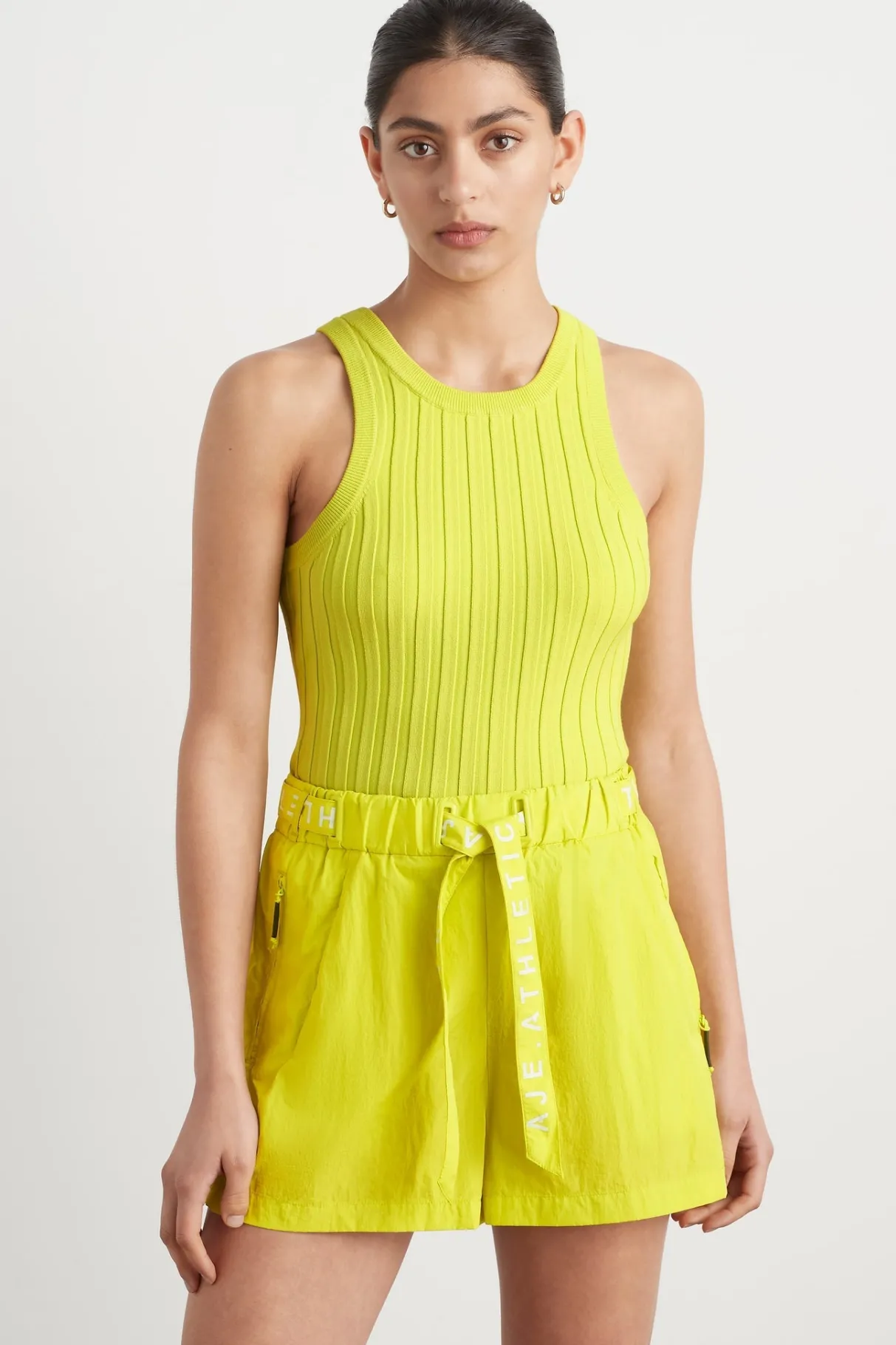 hydra_racer_knit_ribbed_top_0-3.webp Sale Aje ATHLETICA Hydra Racer Knit Ribbed Top Citrus Yellow