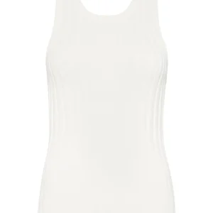 Best Aje ATHLETICA Hydra Racer Knit Ribbed Top Ivory