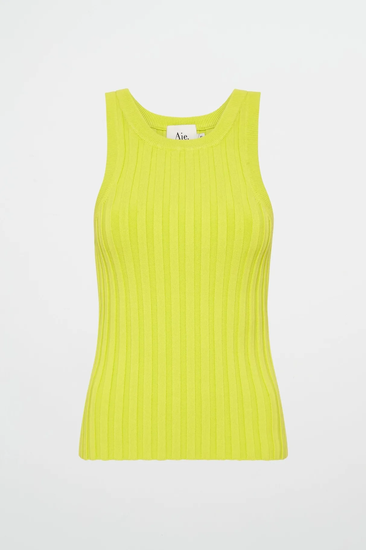 hydra_racer_knit_ribbed_top_1-4.webp Sale Aje ATHLETICA Hydra Racer Knit Ribbed Top Citrus Yellow