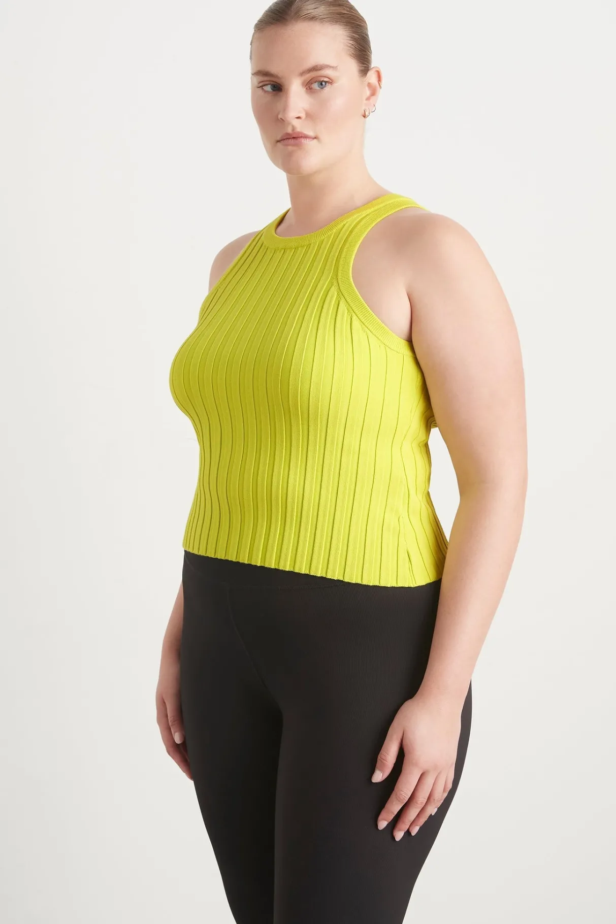 hydra_racer_knit_ribbed_top_11-2.webp Sale Aje ATHLETICA Hydra Racer Knit Ribbed Top Citrus Yellow