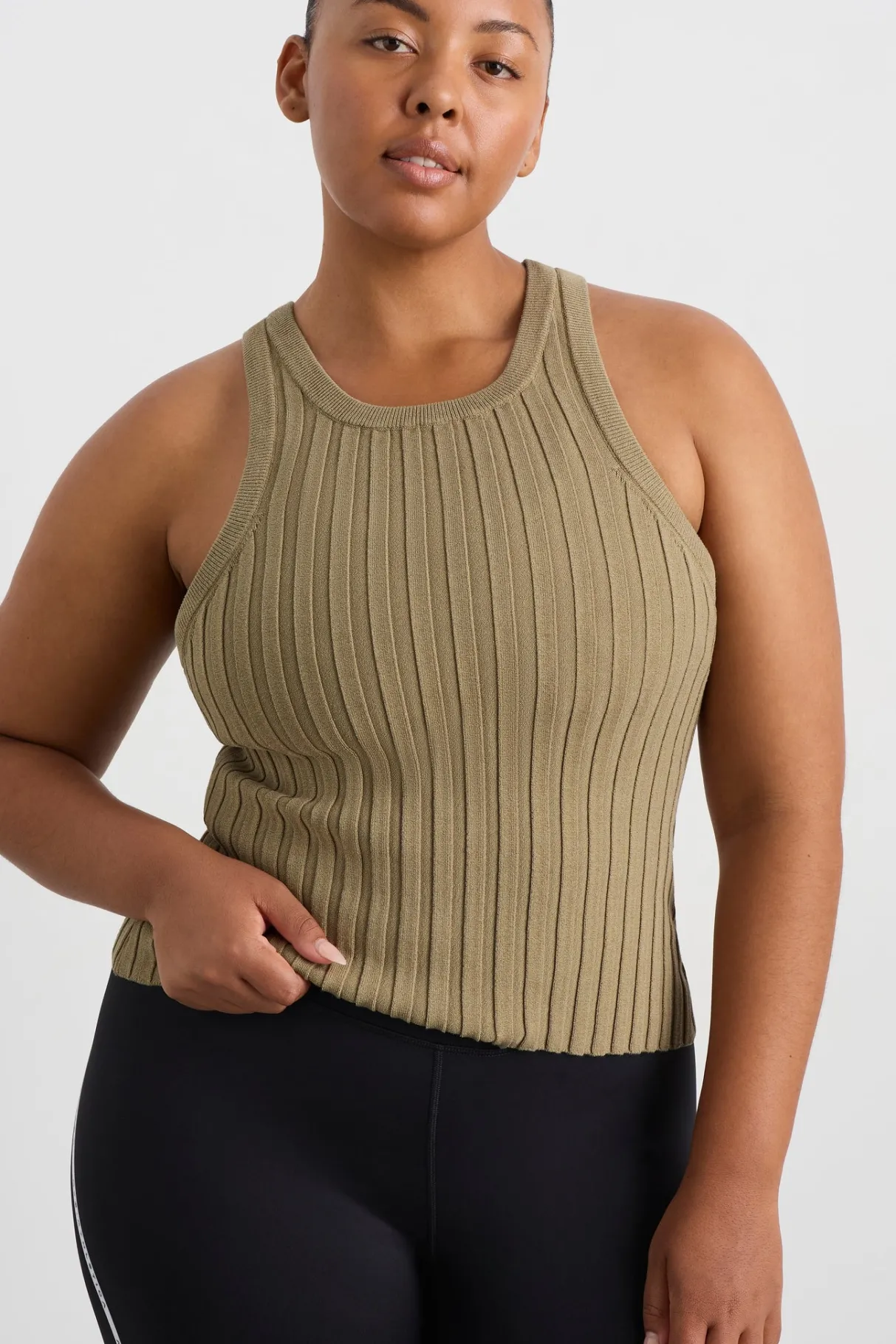 hydra_racer_knit_ribbed_top_12-1.webp Shop Aje ATHLETICA Hydra Racer Knit Ribbed Top Soft Khaki