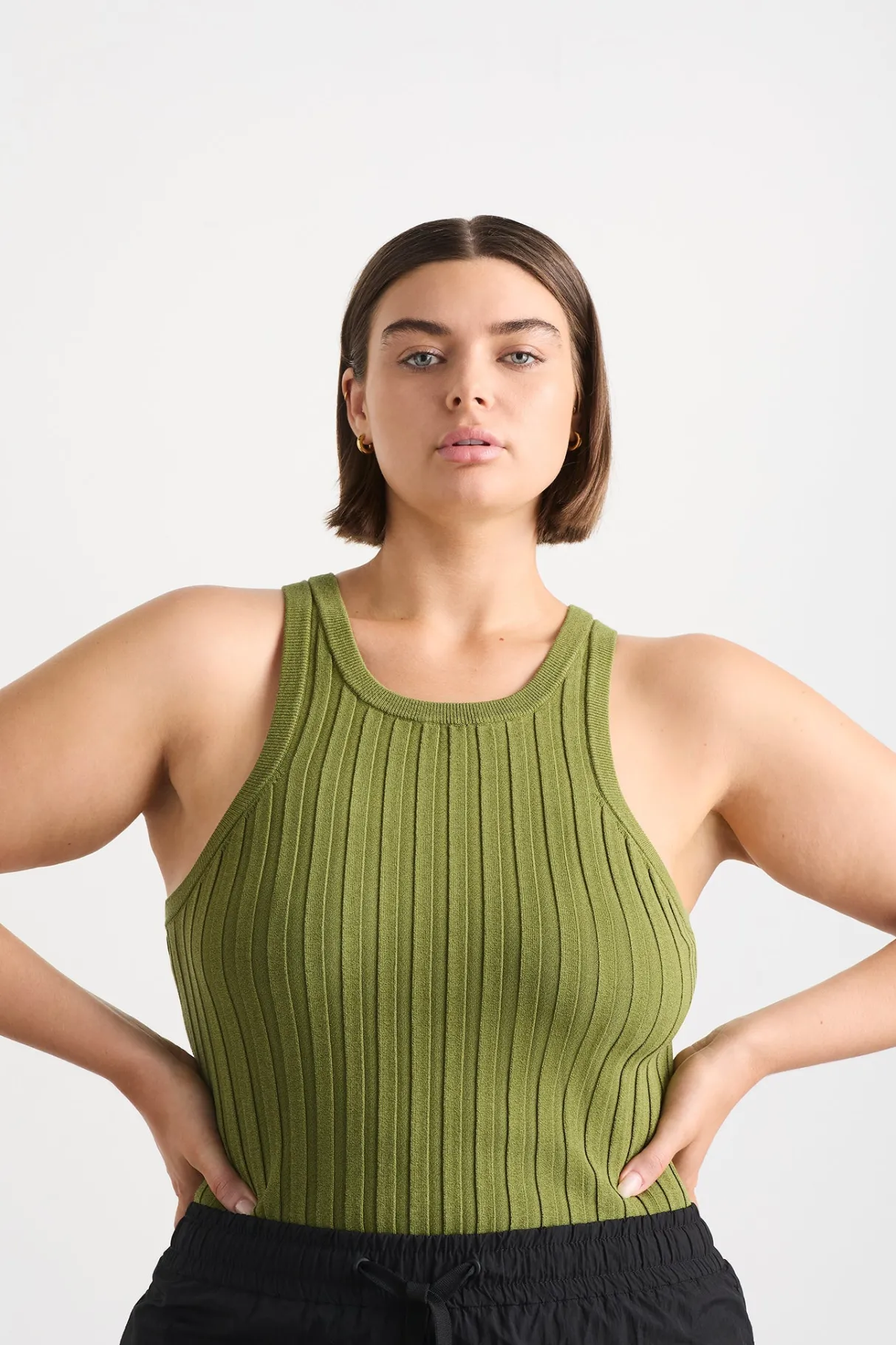 hydra_racer_knit_ribbed_top_13-5.webp Online Aje ATHLETICA Hydra Racer Knit Ribbed Top Evergreen