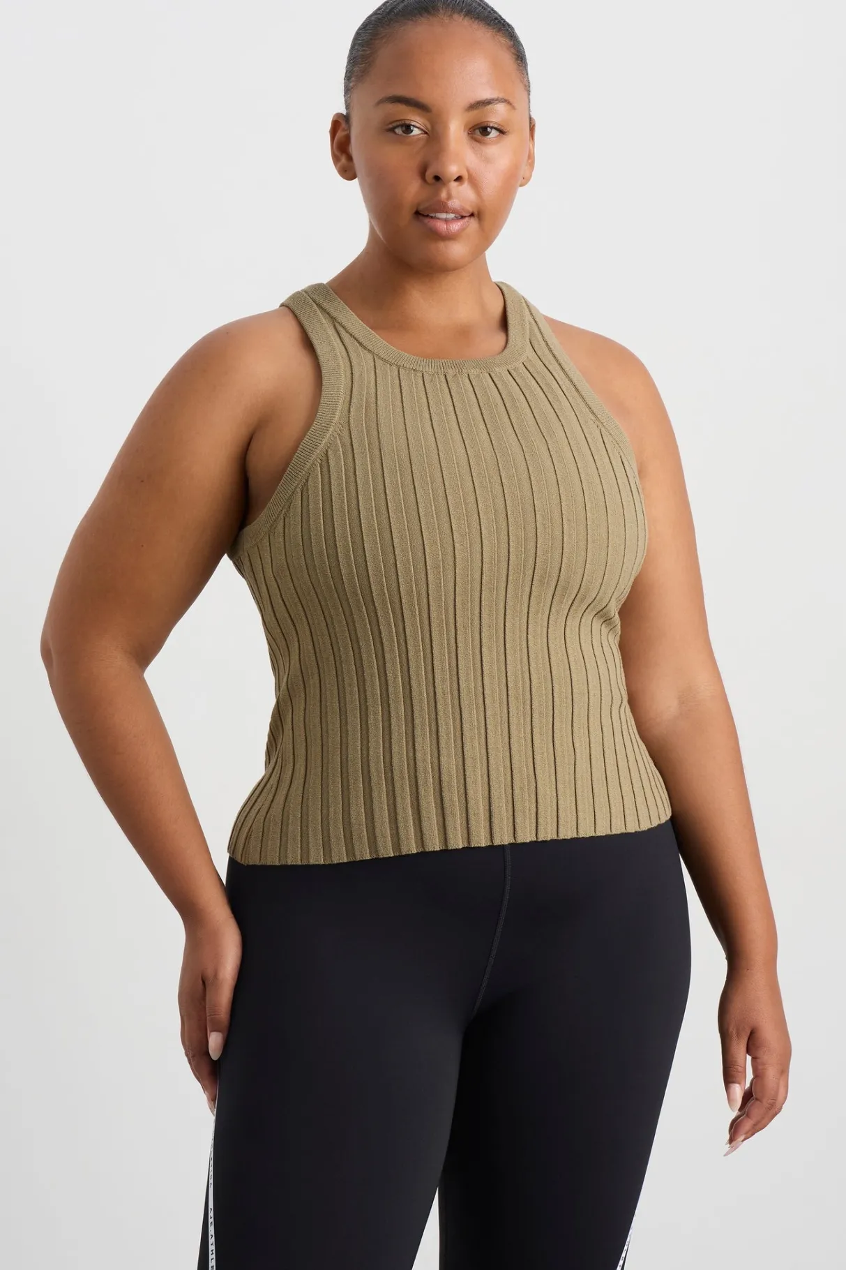hydra_racer_knit_ribbed_top_15-1.webp Shop Aje ATHLETICA Hydra Racer Knit Ribbed Top Soft Khaki