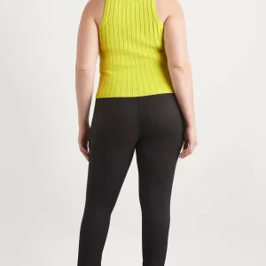 Sale Aje ATHLETICA Hydra Racer Knit Ribbed Top Citrus Yellow