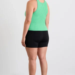 Store Aje ATHLETICA Hydra Racer Knit Ribbed Top Marine Green