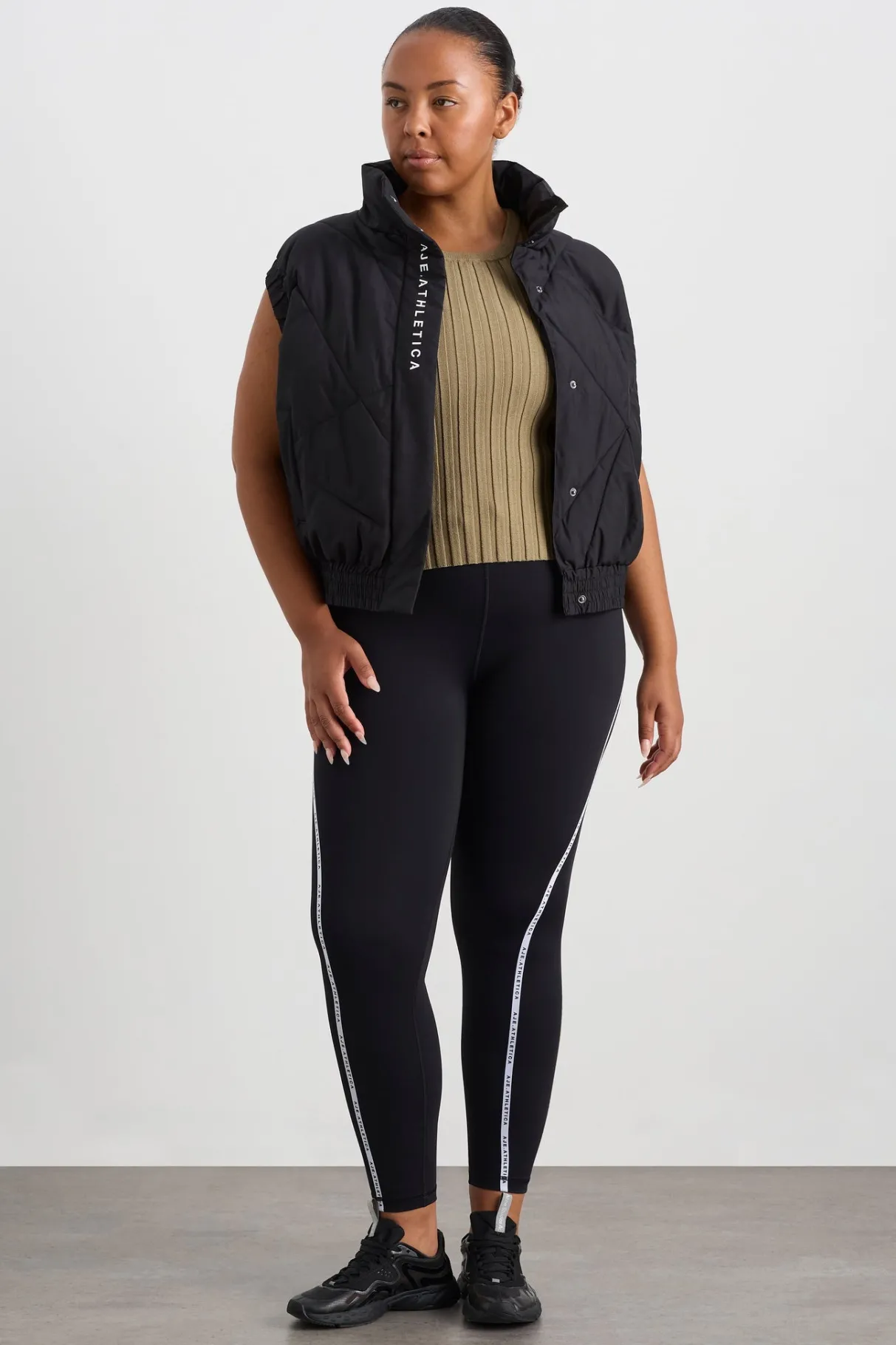 hydra_racer_knit_ribbed_top_17.webp Shop Aje ATHLETICA Hydra Racer Knit Ribbed Top Soft Khaki