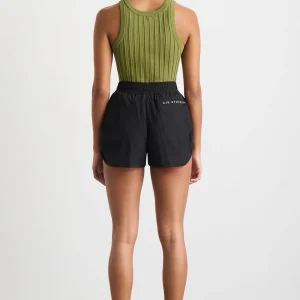 Online Aje ATHLETICA Hydra Racer Knit Ribbed Top Evergreen