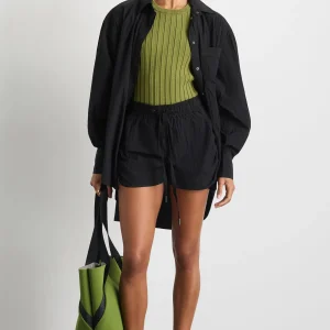 Online Aje ATHLETICA Hydra Racer Knit Ribbed Top Evergreen