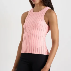 Discount Aje ATHLETICA Hydra Racer Rib Tank 107 Millenial Pink