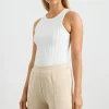Store Aje ATHLETICA Hydra Racer Rib Tank 107 White