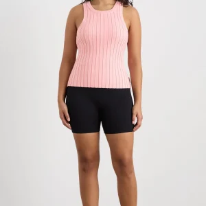 Discount Aje ATHLETICA Hydra Racer Rib Tank 107 Millenial Pink