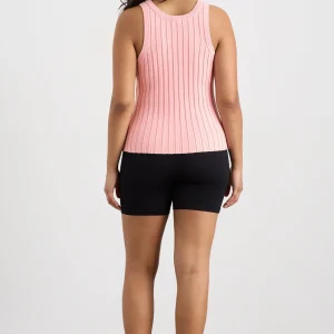 Discount Aje ATHLETICA Hydra Racer Rib Tank 107 Millenial Pink