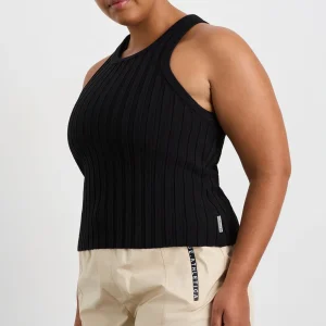 Shop Aje ATHLETICA Hydra Racer Rib Tank 107 Black