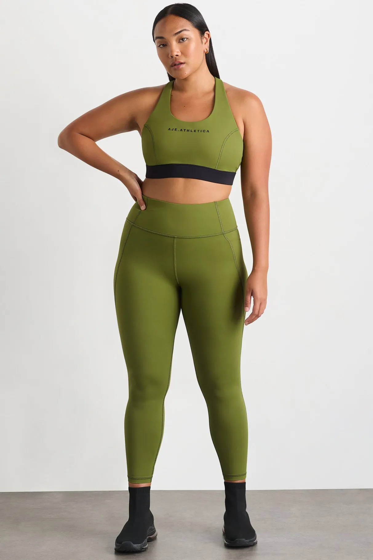 inset_full_length_legging__5.webp Online Aje ATHLETICA Inset Full Length Legging 250 Evergreen Black