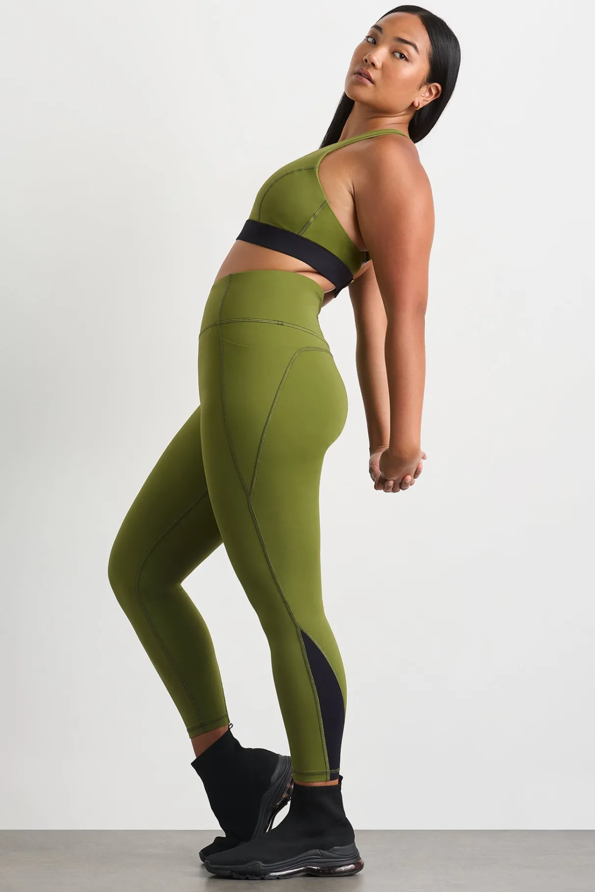inset_full_length_legging__9.webp Online Aje ATHLETICA Inset Full Length Legging 250 Evergreen Black
