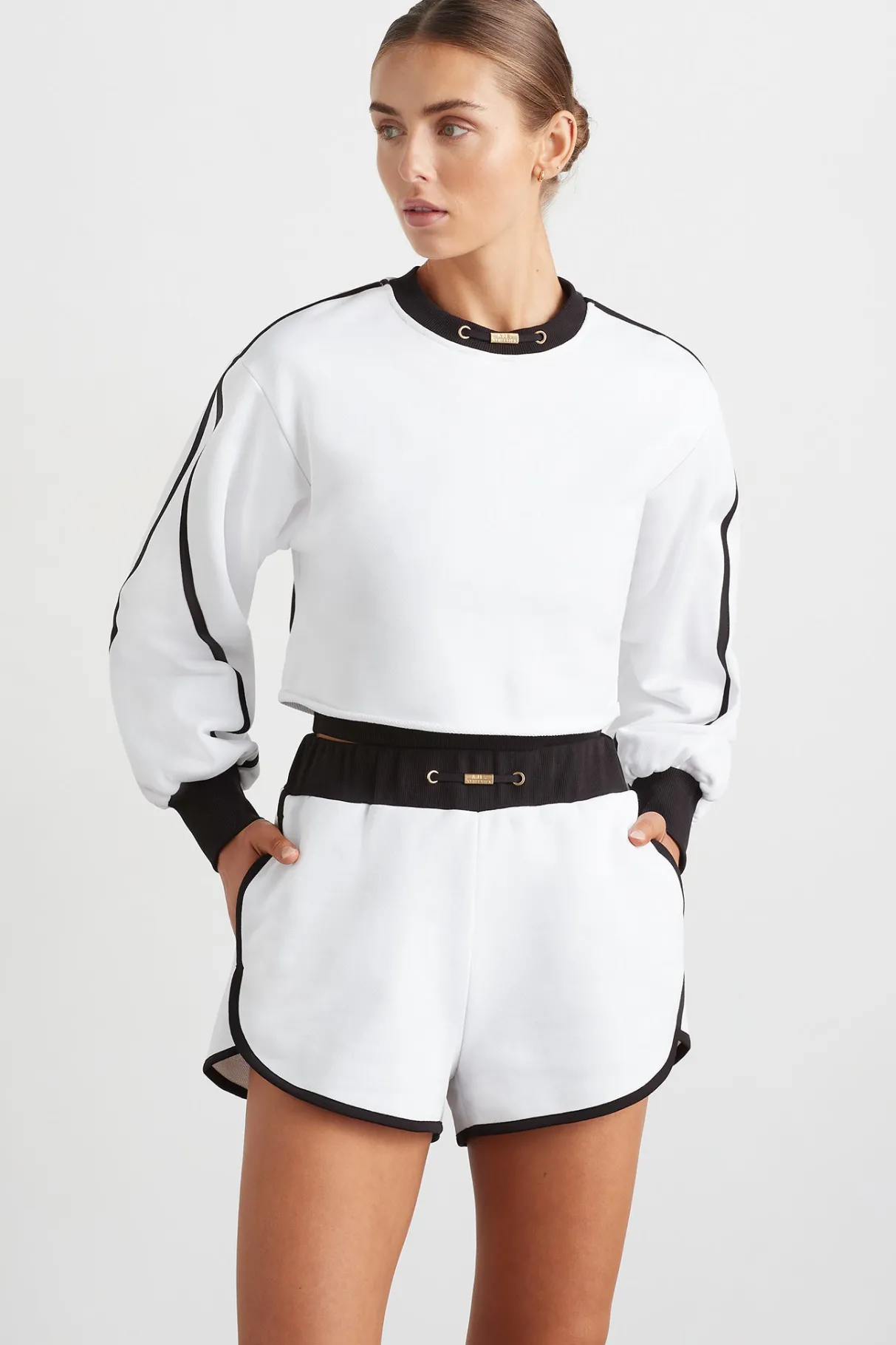 interlock_crop_sweater__0.webp Best Aje ATHLETICA Interlock Crop Sweater 413 White/Black