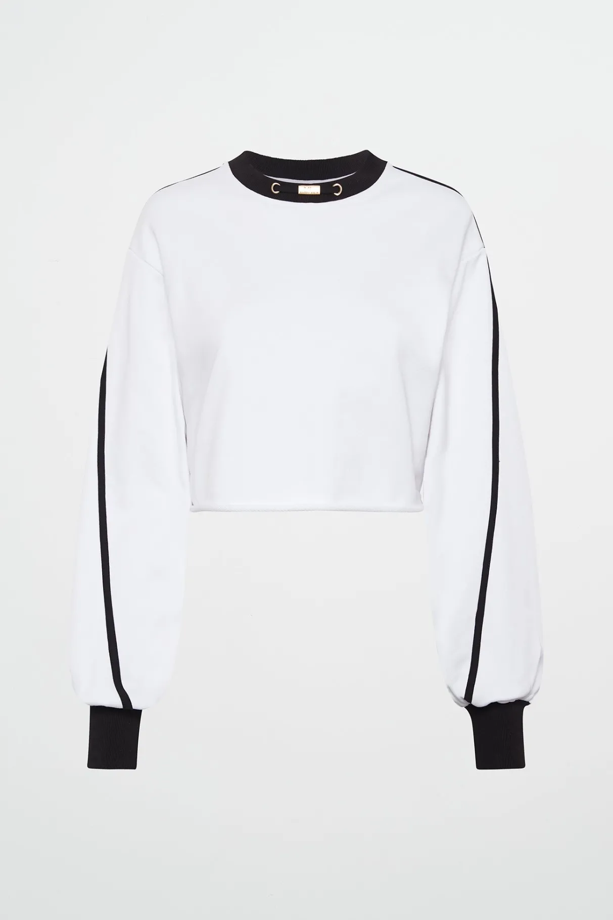 interlock_crop_sweater__1.webp Best Aje ATHLETICA Interlock Crop Sweater 413 White/Black