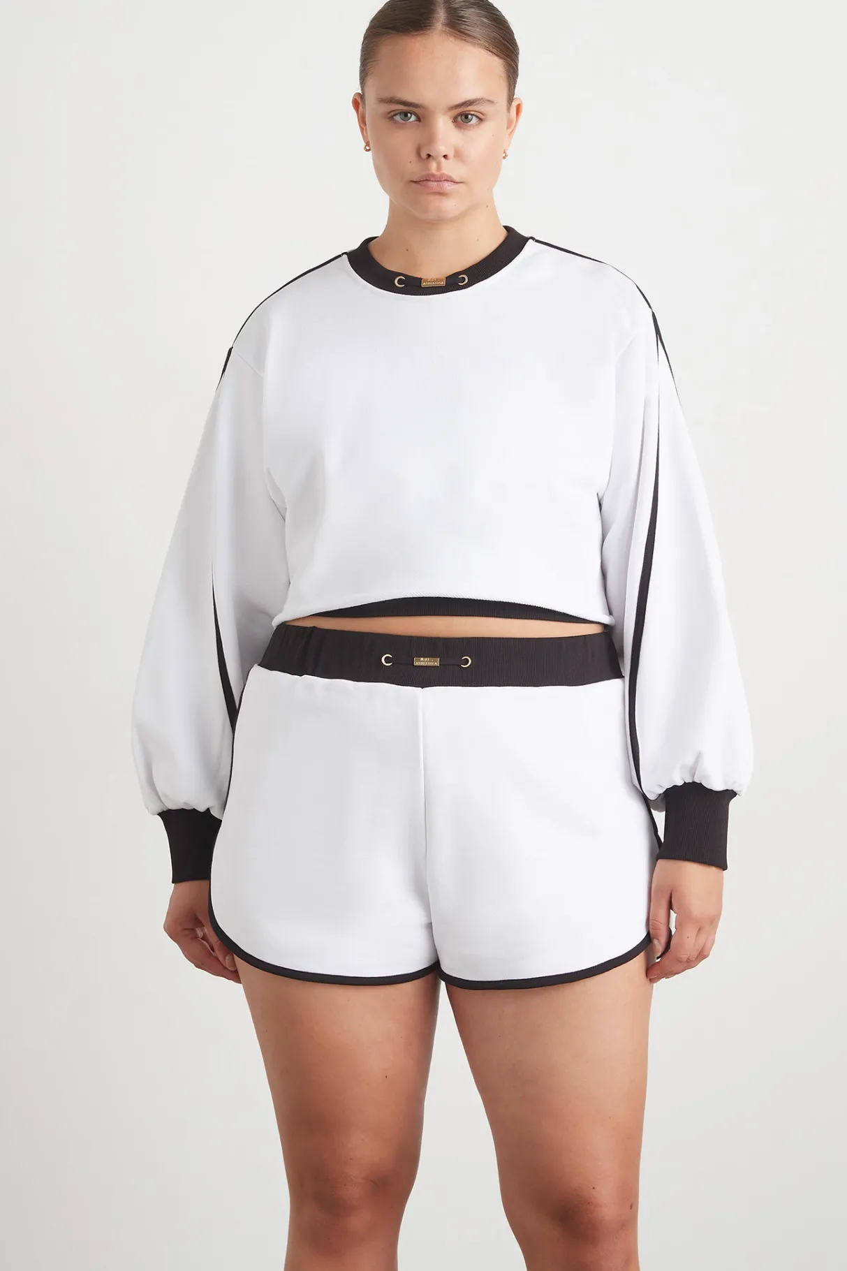 interlock_crop_sweater__11.webp Best Aje ATHLETICA Interlock Crop Sweater 413 White/Black