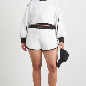 Best Aje ATHLETICA Interlock Crop Sweater 413 White/Black