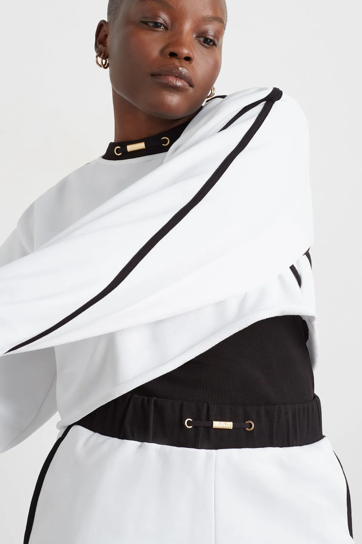 interlock_crop_sweater__9.webp Best Aje ATHLETICA Interlock Crop Sweater 413 White/Black