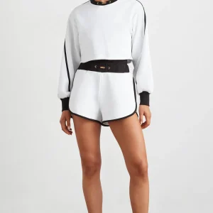 Outlet Aje ATHLETICA Interlock Terry Short 627 White/Black