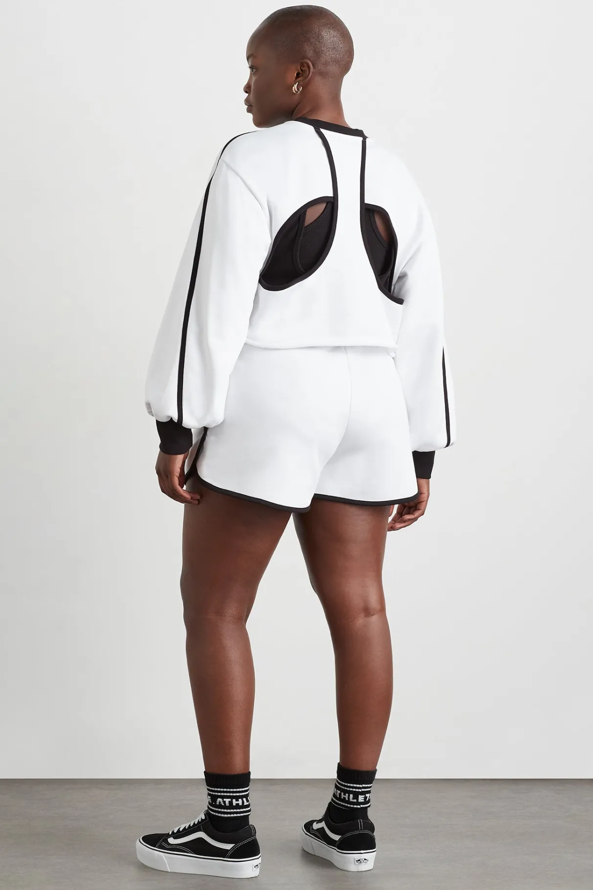 interlock_terry_short__10.webp Outlet Aje ATHLETICA Interlock Terry Short 627 White/Black