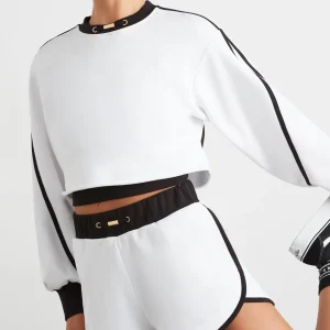 Outlet Aje ATHLETICA Interlock Terry Short 627 White/Black