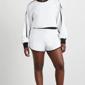 Outlet Aje ATHLETICA Interlock Terry Short 627 White/Black