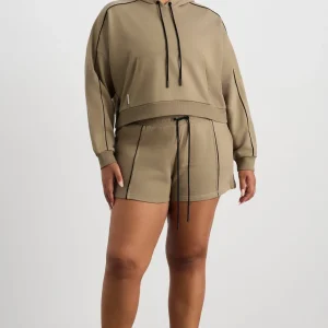 Online Aje ATHLETICA Kangaroo Pocket Hoodie 405 Soft Khaki Black