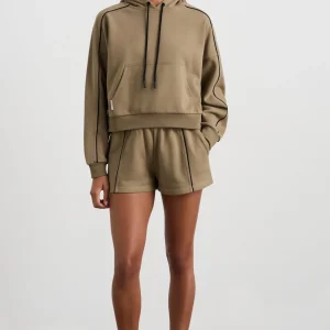 Online Aje ATHLETICA Kangaroo Pocket Hoodie 405 Soft Khaki Black