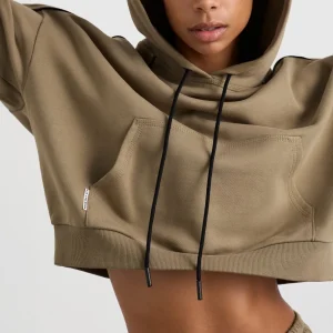 Online Aje ATHLETICA Kangaroo Pocket Hoodie 405 Soft Khaki Black