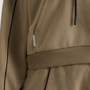 Online Aje ATHLETICA Kangaroo Pocket Hoodie 405 Soft Khaki Black