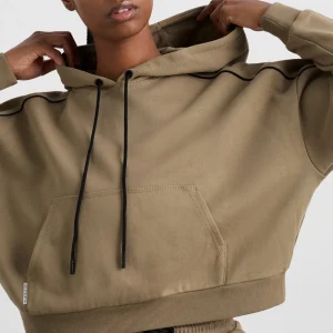 Online Aje ATHLETICA Kangaroo Pocket Hoodie 405 Soft Khaki Black