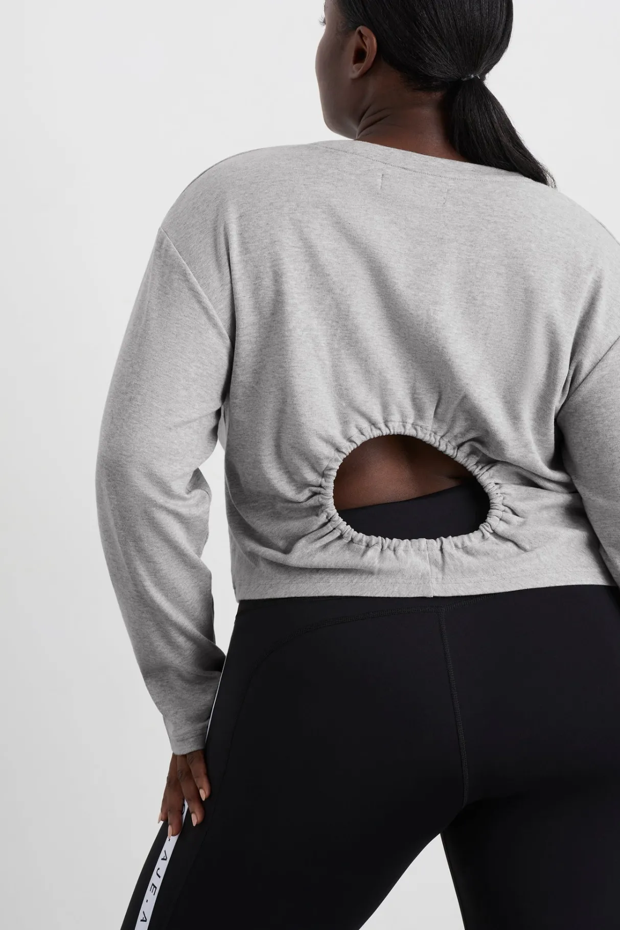 keyhole_drawstring_long_sleeve_tee__10.webp Online Aje ATHLETICA Keyhole Drawstring Long Sleeve Tee 149 Grey Marle