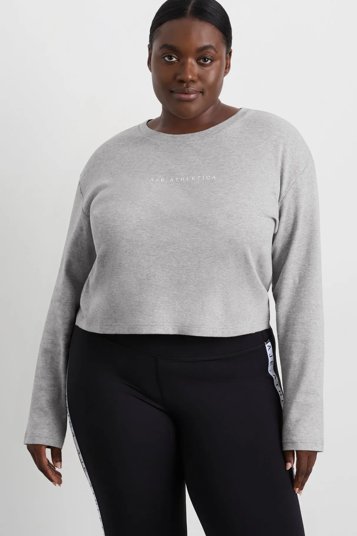 keyhole_drawstring_long_sleeve_tee__13.webp Online Aje ATHLETICA Keyhole Drawstring Long Sleeve Tee 149 Grey Marle