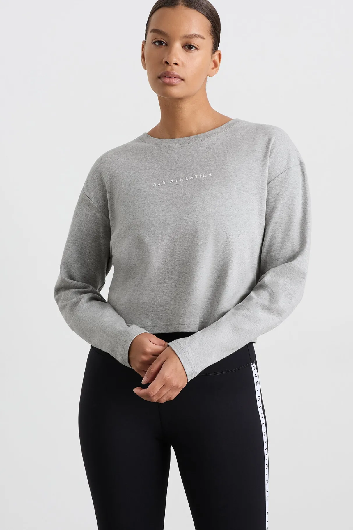 keyhole_drawstring_long_sleeve_tee__8.webp Online Aje ATHLETICA Keyhole Drawstring Long Sleeve Tee 149 Grey Marle