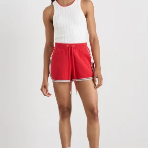 Best Aje ATHLETICA Knit Contrast Shorts 603 Passionate Red