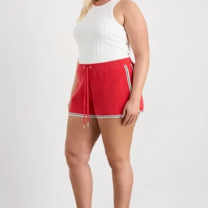 Best Aje ATHLETICA Knit Contrast Shorts 603 Passionate Red