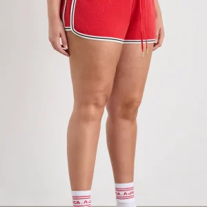 Best Aje ATHLETICA Knit Contrast Shorts 603 Passionate Red