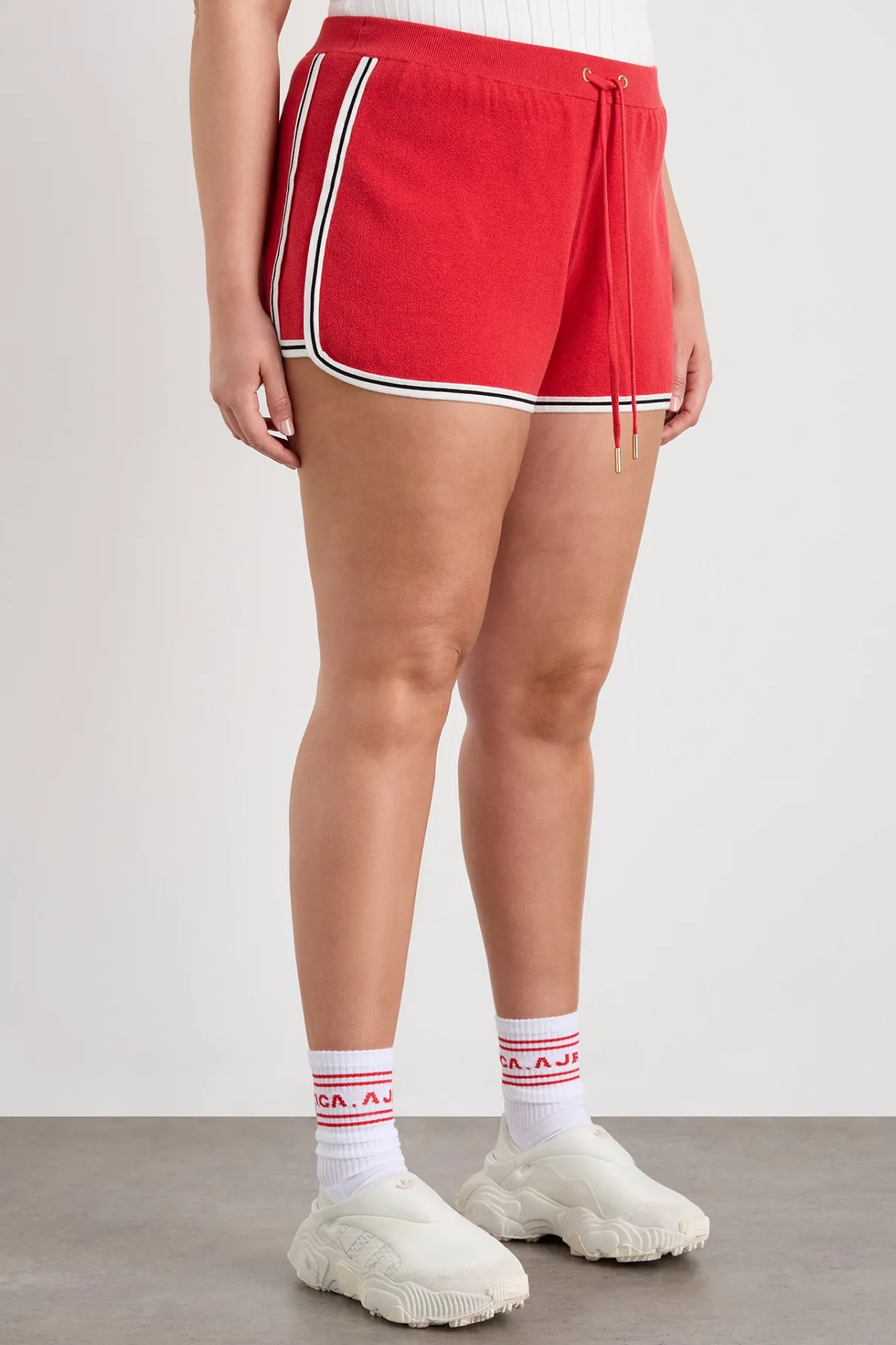 knit_contrast_shorts__11.webp Best Aje ATHLETICA Knit Contrast Shorts 603 Passionate Red