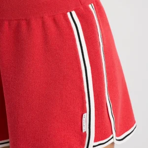Best Aje ATHLETICA Knit Contrast Shorts 603 Passionate Red