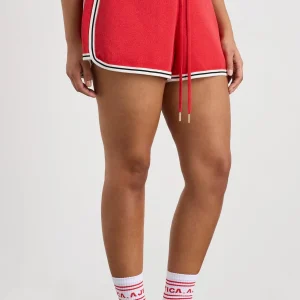 Best Aje ATHLETICA Knit Contrast Shorts 603 Passionate Red