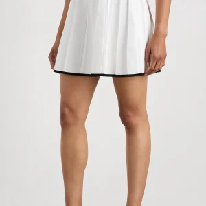 Best Aje ATHLETICA Knit Pleated Skirt 628 White / Black