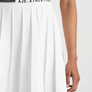 Best Aje ATHLETICA Knit Pleated Skirt 628 White / Black