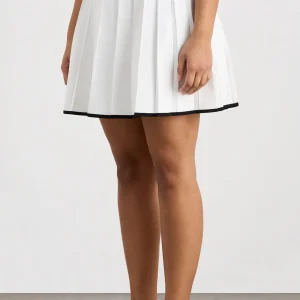 Best Aje ATHLETICA Knit Pleated Skirt 628 White / Black