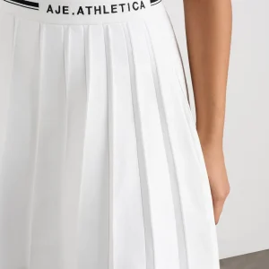Best Aje ATHLETICA Knit Pleated Skirt 628 White / Black