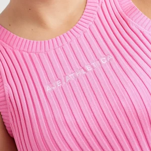 Cheap Aje ATHLETICA Knitted Mini Logo Tank 135 Candy Pink
