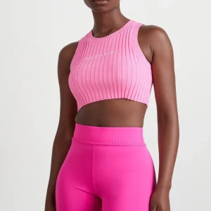 Cheap Aje ATHLETICA Knitted Mini Logo Tank 135 Candy Pink