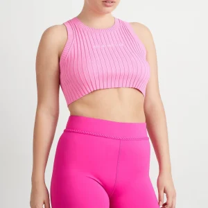 Cheap Aje ATHLETICA Knitted Mini Logo Tank 135 Candy Pink