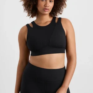 Store Aje ATHLETICA Layered Cut Out Sports Bra 385 Black